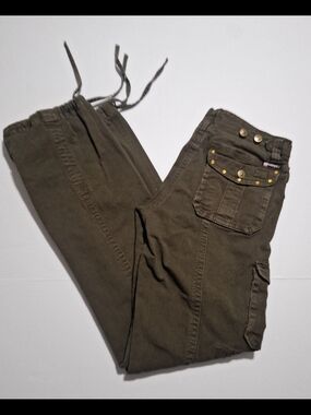 Bubblegum Olive Green Straight-Leg Women's Jeans